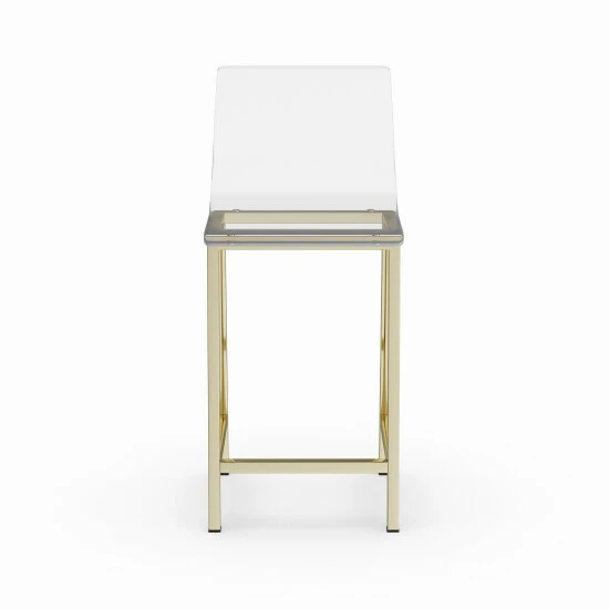 Top 10 đ Silver Orchid Svendsen Clear Acrylic Counter Stool (Set Of 2) Gold 𼰠- Image 3