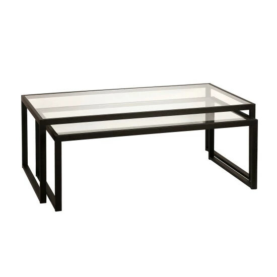 New đ Silver Orchid Goetz Blackened Bronze Nested Coffee Table 𼰠8 New đ Silver Orchid Goetz Blackened Bronze Nested Coffee Table 𼰠- Image 6