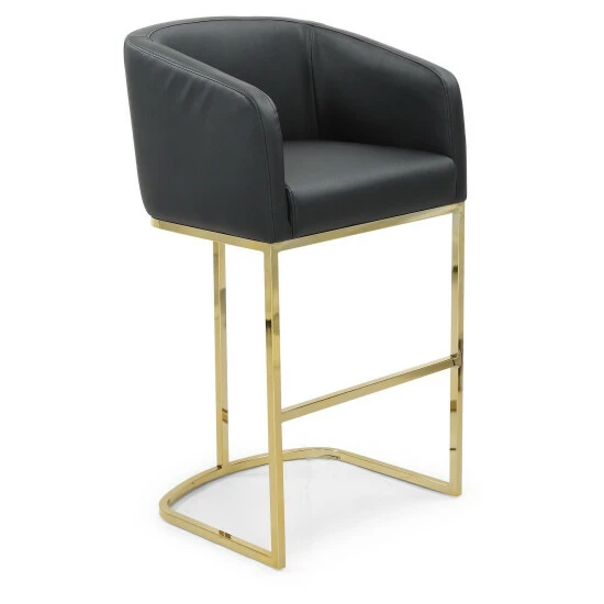 Best reviews of â¤ď¸ Silver Orchid Bonner Upholstered Stool Grey đ - Image 2