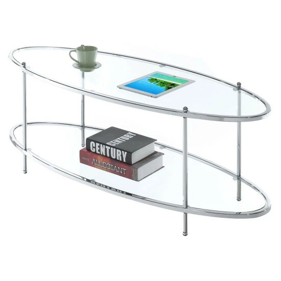 Best reviews of 🎉 Silver Orchid Alexander Oval Coffee Table 🤩 - Image 3