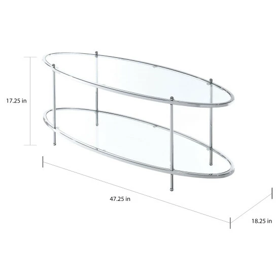 Best reviews of 🎉 Silver Orchid Alexander Oval Coffee Table 🤩 - Image 4