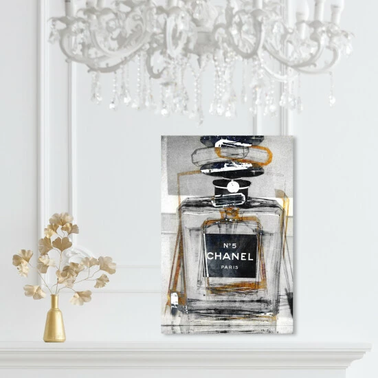 Cheap 🧨 Silver Orchid 'Infinite Glam Gold' Fashion And Glam Wall Art Canvas Print ❤️