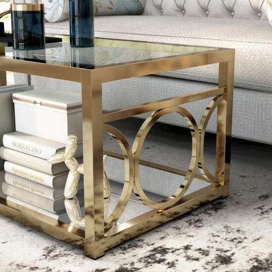 Top 10 ๐ Silver Orchid Pehrson Contemporary Coffee Table Chrome ๐ - Image 3