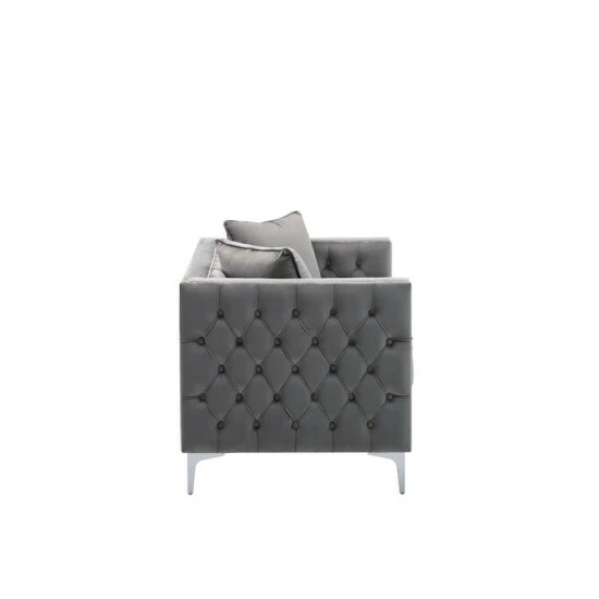 Best deal âď¸ Silver Orchid Winters Glam Button-tufted Velvet Loveseat Black đ 10 Best deal âď¸ Silver Orchid Winters Glam Button-tufted Velvet Loveseat Black đ - Image 8