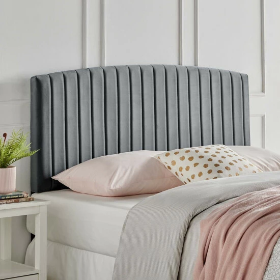Flash Sale đ Silver Orchid La Marr Velvet Full / Queen Headboard Navy đŻ