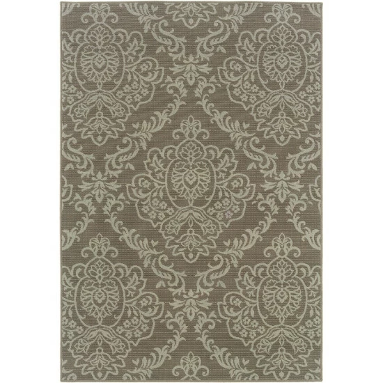 Deals ๐ฏ Silver Orchid Bletcher Floral Damask Indoor/Outdoor Area Rug Grey/blue ๐ - Image 6