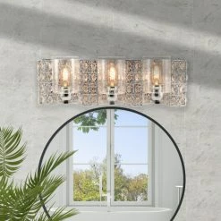 Hot Sale 😍 Silver Orchid Schweizer 6-Light Polished Chrome Vanity Light Bath Bar ✨