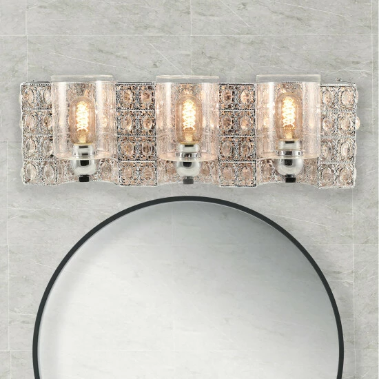 Hot Sale ๐ Silver Orchid Schweizer 6-Light Polished Chrome Vanity Light Bath Bar โจ - Image 3