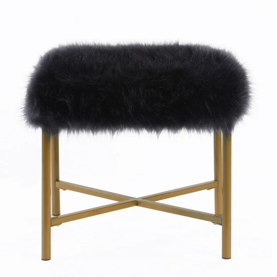 Best Pirce ๐ Silver Orchid Kelly Pink Faux Fur Square Ottoman ๐ 5 Best Pirce ๐ Silver Orchid Kelly Pink Faux Fur Square Ottoman ๐ - Image 3