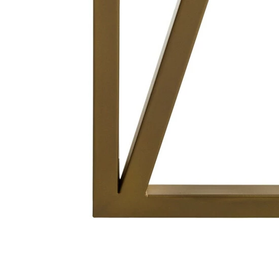 Outlet đ Silver Orchid Grant Gold Glass Top Desk đ - Image 7