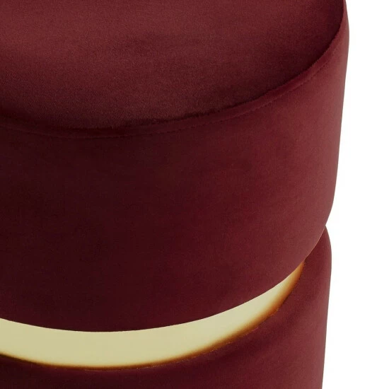 Hot Sale đ Silver Orchid Markus Round Modern Ottoman Blue â¤ď¸ - Image 8